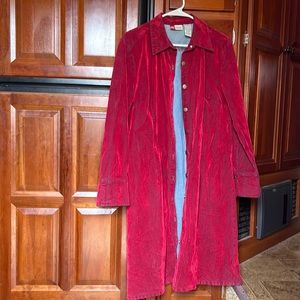 Vintage red trench coat